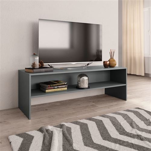 Meuble TV Gris 120 x 40 x 40 cm Aggloméré
