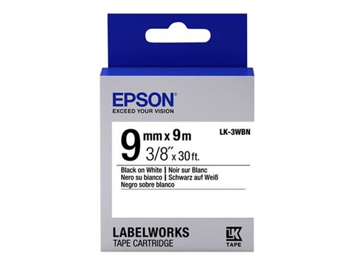 Epson TAPE LK 3WBN STD BLK /WHT 99