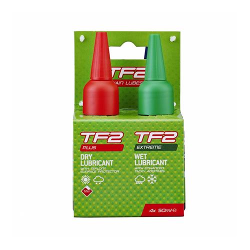 Kit-pack lubrifiant velo weldtite tf2 pour chaine