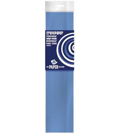 Haza Original papier crêpe The Paper Factory250 cm bleu