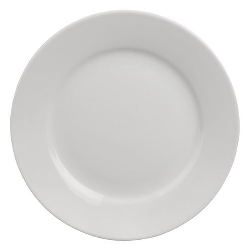 Assiettes à Bord Large 228(Ø)mm Athena Hotelware - x 12 - - Porcelaine x27mm