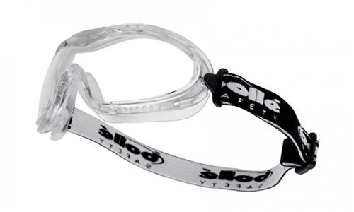 Lunettes de protection bollé X90 X90PSI élastique noir verres blancs
