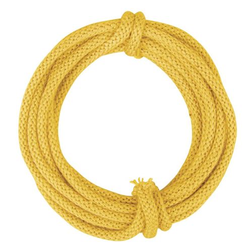 Tube tricoté avec fil, jaune, 3 m - Rayher