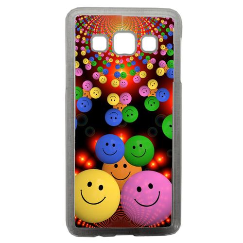 Coque Smiley Mania Compatible Samsung Galaxy A3 Transparent