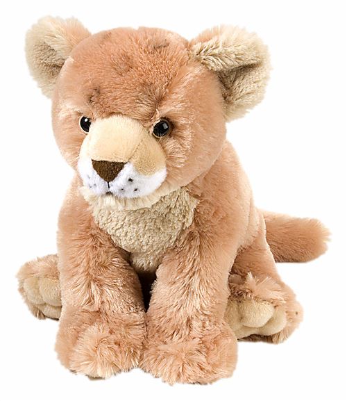 Wild Republic Cuddlekins peluche : lionceau 30 cm marron