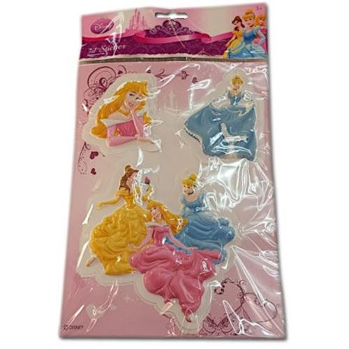 Disney Stickers 3D princesses junior multicolores 3-pièces