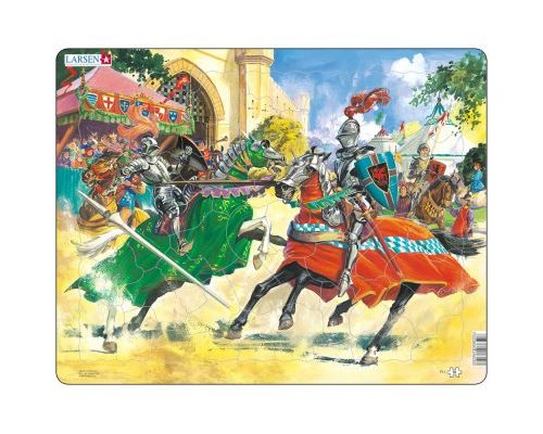 Puzzle 50 Pièces : Puzzle Cadre - Chevaliers, Larsen