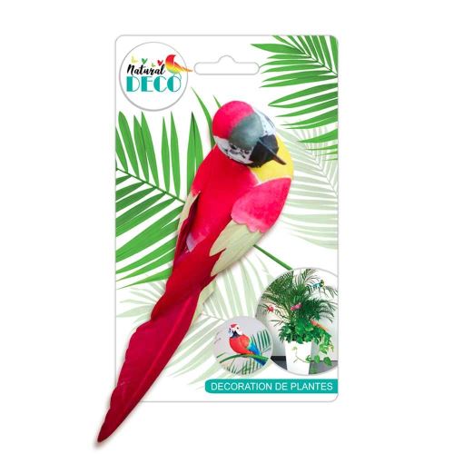 Déco Plantes – Grand Oiseau Rouge CD3823