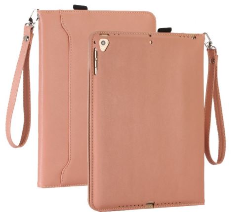 WISETONY® Etui en PU Sommeil intelligent dragonne pour votre iPad Pro 9.7 - Rose