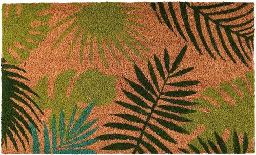 Esschert Design - Paillasson coco feuilles tropicales