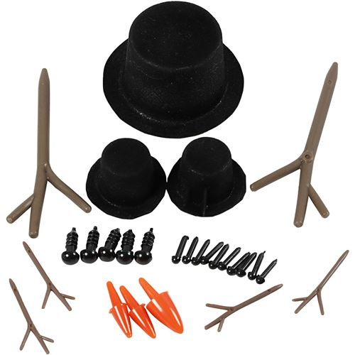 Silk Clay décoration du bonhomme de neige 2,3-7 cm