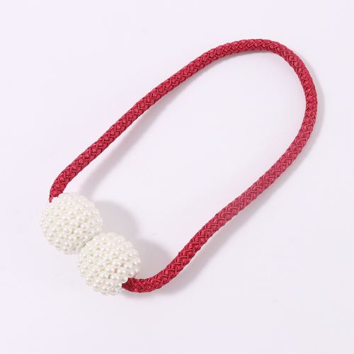 Boucle Clip Magnétique Rideau Bretelles Rouge
