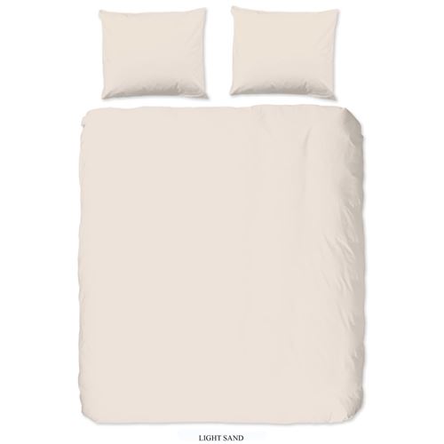 Good Morning Housse de couette Uni 240x200/220 cm Beige clair