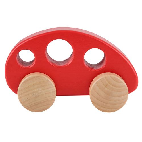 Hape voiture en bois 12.5 cm rouge