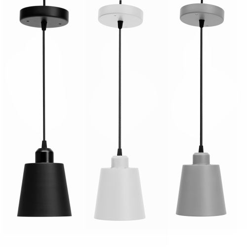 E27 Moderne Plafonnier Suspension Salon Restaurant Café ( Sans Ampoule) Blanc