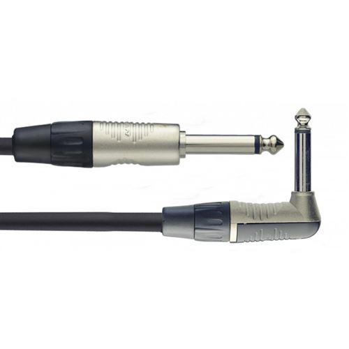 Stagg NGC3PLR - Câble professionnel instrument, jack/ jack coudé, série