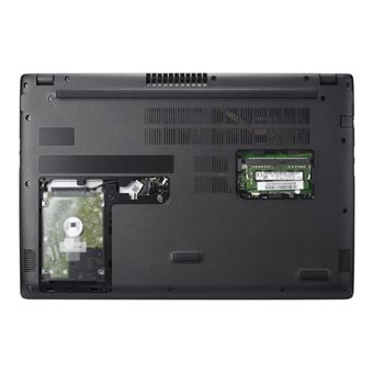 Acer Aspire 3 A315-32-P1ZH - Intel Pentium Silver N5000 / 1.1 GHz - Win 10 Familiale 64 bits - UHD Graphics 605 - 4 Go RAM - 1 To HDD - 15.6" TN 1366 x 768 (HD) - Wi-Fi 5 - Noir vitreux - clavier : Français - 1
