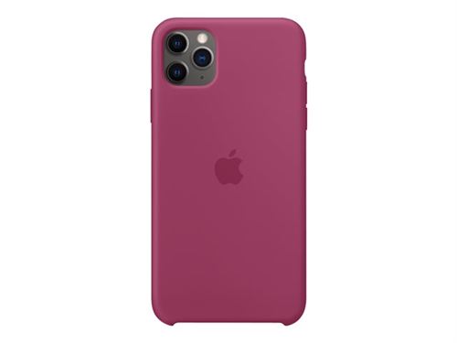Apple - coque de protection pour téléphone portable - silicone - rouge grenade - pour iphone 11 pro max