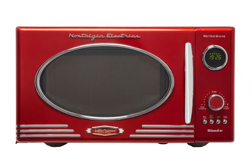 Siméo Nostalgia Electrics Retro Series FC810 - Four micro-ondes monofonction - pose libre - 25 litres - 800 Watt - rouge vif