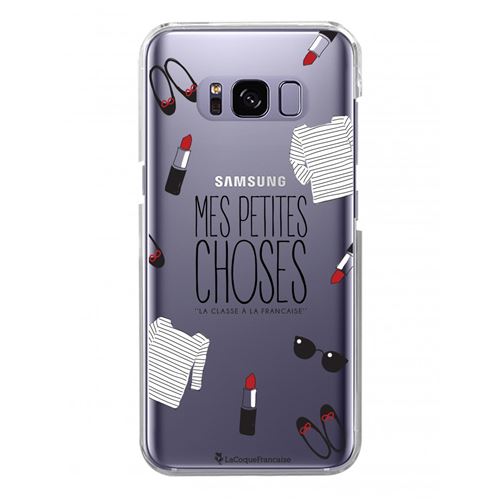 Coque pour Samsung Galaxy S8 Plus rigide transparente Mes Petites Choses Ecriture Tendance et Design [La Coque Française®]