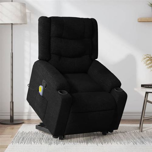 Non Communiqué Noir Vidaxl Fauteuil De Massage, Relaxation Tissu
