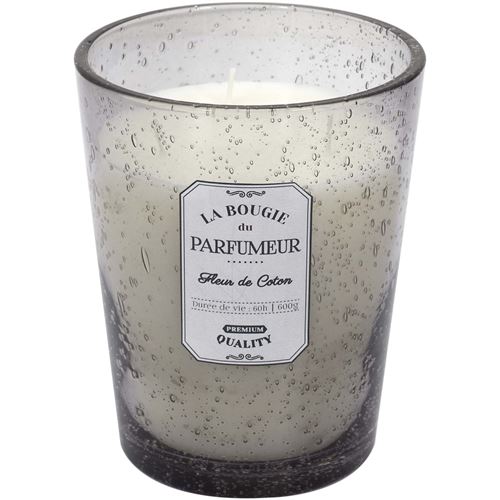 Non Communiqué Gris Clair The Home Deco Factory - Bougie Parfumée Pot En Verre Bulle 13 X 16 Cm