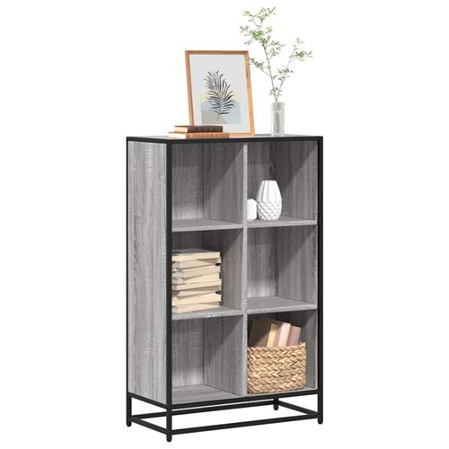 Vidaxl Gris Bibliothèque Sonoma 65,5X33x107,5 Cm - Image 2