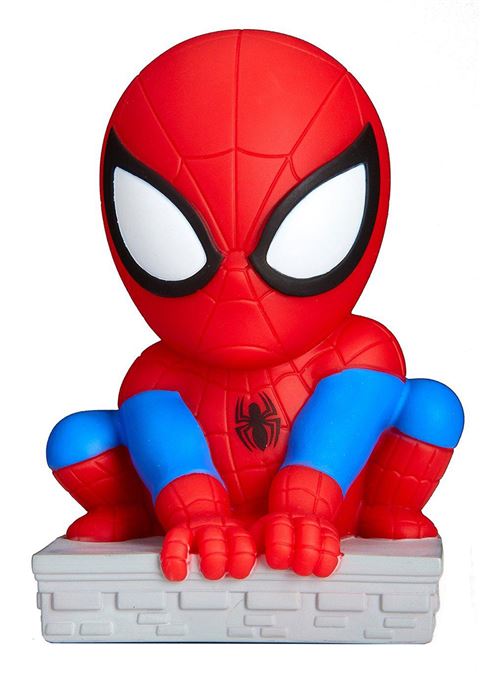 Veilleuse et lampe de poche, Spider-Man - Dim : H12 x L7.5 x P7.50 cm -PEGANE-
