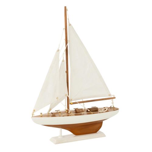 GENERIQUE - Voilier Déco Harrison - Objet de décoration - 43cm - Blanc - Image 3