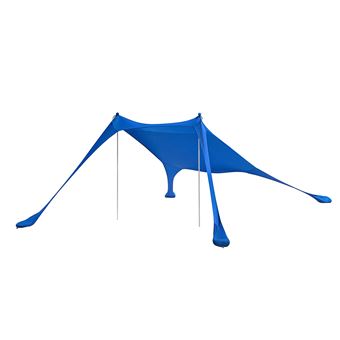 SoBuy OZT01-DB Abris de Plage Lycra Polyester UPF30, Tente de Plage Portable, Parasol de Plage, Ombre Tente, Auvent de Plage avec Sac de Transport, Bleu Royal - 1