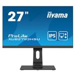 iiyama ProLite XUB2793HSU-B5 - Écran LED - 27" - 1920 x 1080 Full HD (1080p) @ 75 Hz - IPS - 300 cd/m² - 1000:1 - 4 ms - HDMI, DisplayPort - haut-parleurs - noir mat