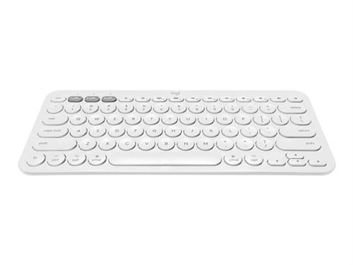 Logitech K380 Multi-Device Bluetooth Keyboard - Clavier - sans fil - Bluetooth 3.0 - QWERTY - Italien - blanc cassé