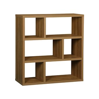 Étagère Bibliothèque Acajou Massif – Style Antique – 3 étagères – 105x100x40 Cm – Neuf