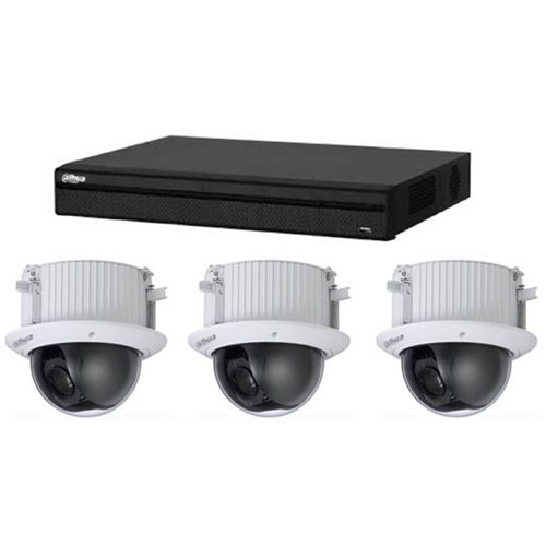 Kit de Vidéosurveillance Samsung DVR HCVR8208AS3 et 3 Caméras Dôme SD52C225I-HC-S2