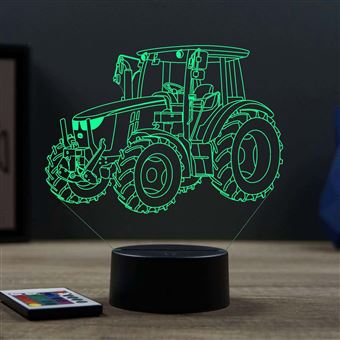 Lampe illusion 3D Tracteur John Deere - 1