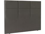 EPEDA Tête de lit Carre Chic 180cm tissé gris fumé