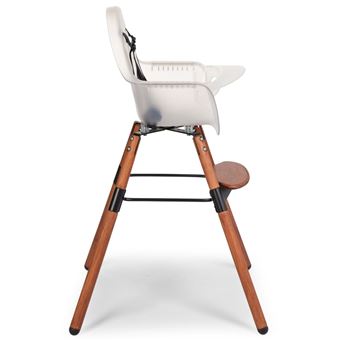 Chaise haute évolutive pliante avec pieds en bois 2en1 enfant noir - Chaises  hautes et réhausseurs bébé - à la Fnac