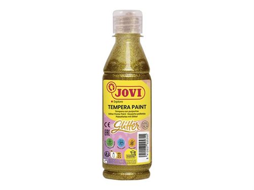 JOVI - Peinture - peinture à tempera à base d'eau - liguide - or pailleté - 250 ml