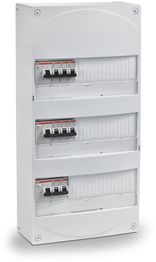 Coffret électrique prééquipé 3 rangées, 39 modules (Logement T4)