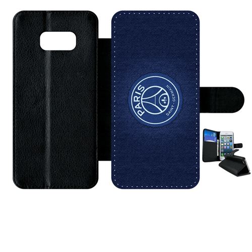 Etui My-Kase pour Galaxy S8+ - 105 psg paris saint germain - Simili-cuir Noir