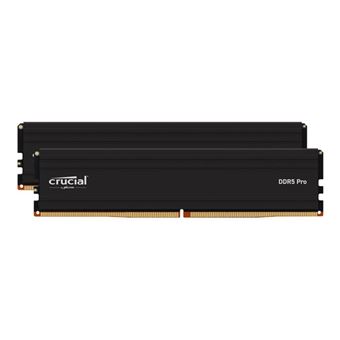 Crucial - DDR5 - pakket - 48 GB: 2 x 24 GB - DIMM 288-PIN - 5600 MHz / PC5-44800 - CL46 - 1.1 V - niet-gebufferd - on-die ECC - zwart - 1