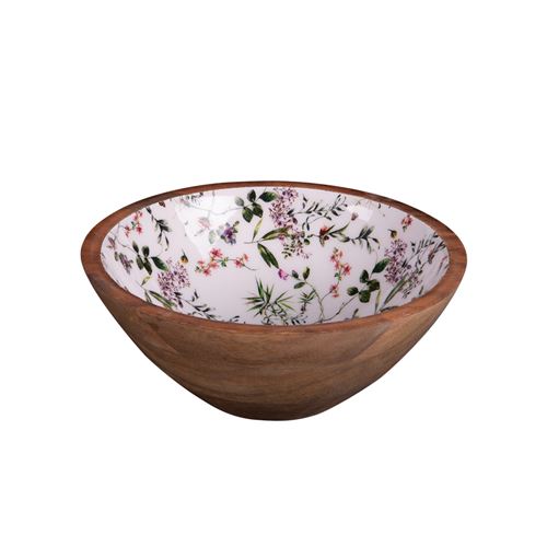 Non Communiqué Coupelle Champêtre 18 Cm - Table Passion - Décoré - Bois