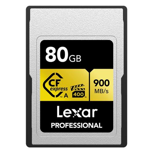 Carte mémoire CFexpress Lexar Professional type A 80 Go Or