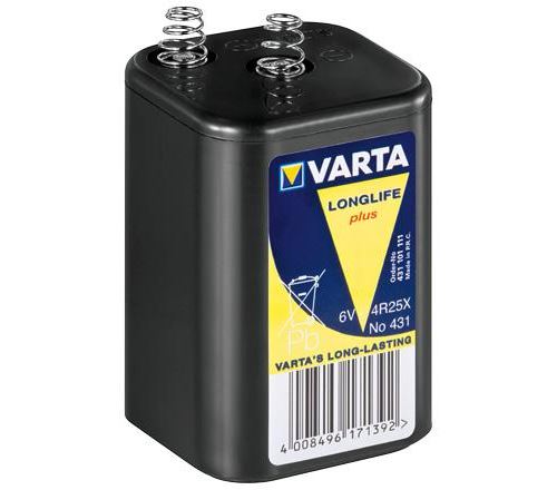 Varta Pile Chlorure de zinc type Longlife 4R25X 6V