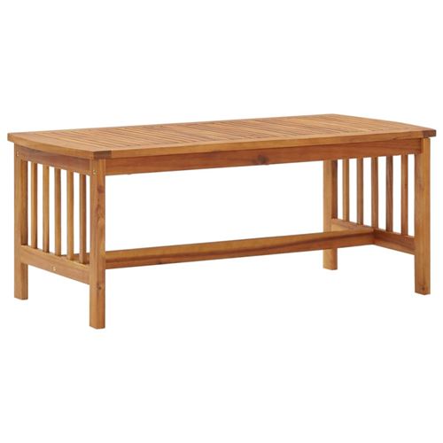 Vidaxl Table Basse 102X50x43 Cm Bois D Acacia Solide - Image 3