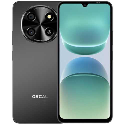 5G Oscal TIGER 8 Téléphone Portable Débloqué 6,88 pouces 12Go+128Go/SD 2To 5000mAh Android 15 NFC Dual SIM GPS - Noir