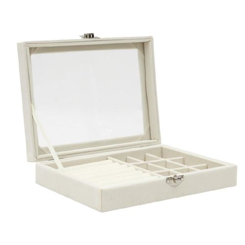 Paris Prix Blanc Boîte À Bijoux Rectangulaire - Image 3