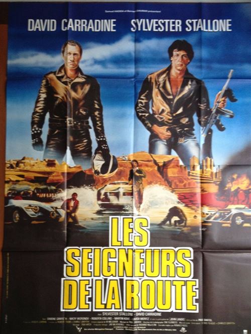 Affiche de Cinéma Originale - Les seigneurs de la route - 2000 - Stallone - Carradine - 116x158cm