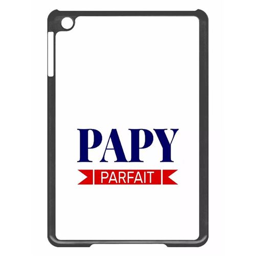 Coque tablette My-Kase pour iPad mini 2 - papy parfait blanc - Plastique Noir