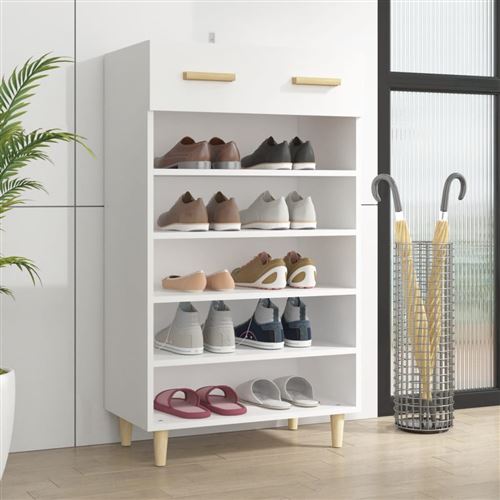 Vidaxl Blanc Armoire À Chaussures - Image 3
